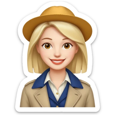 Urban French woman  sticker