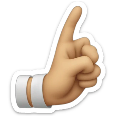 hand emoji grabbing communist symbol sticker