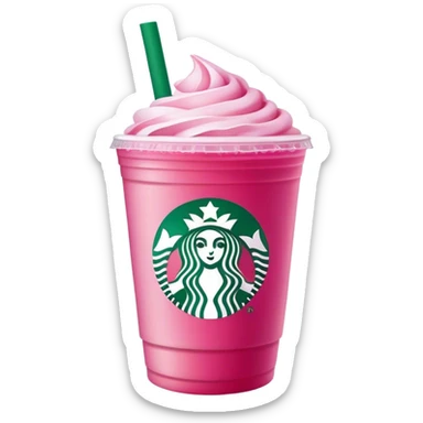 Starbucks pink sticker