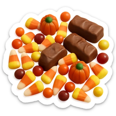 Halloween candy, remove background sticker