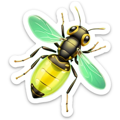 fireflies sticker