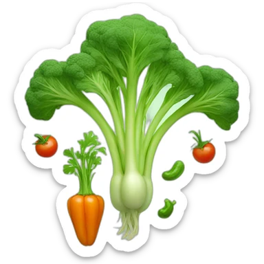 Veggie symbol sticker