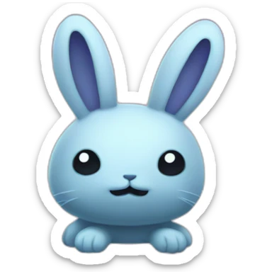intergalactic dust bunny sticker