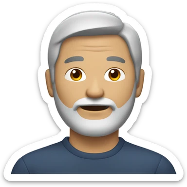 A  middle-aged  Asian  man  with  a  beard. sticker