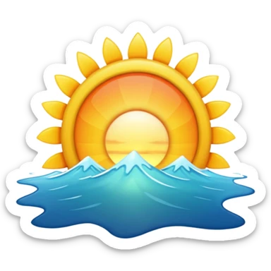 Sunrise sticker