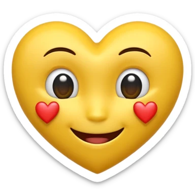 emoji amoureux en 3D ultra HD 4K sticker
