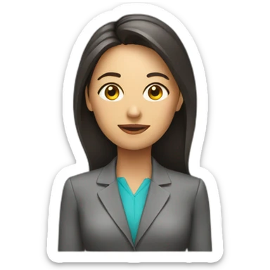 project manager woman sticker
