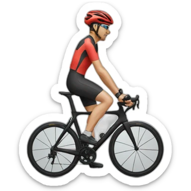 Cycliste sticker