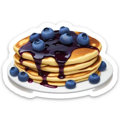 Blueberry pancake sticker