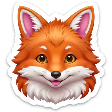 Renard mignon sticker