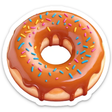 krispy kreme glazed donut, 3D style, smooth glaze, soft shadows, mouthwatering sticker