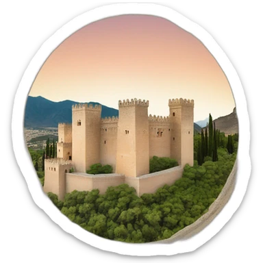 Alhambra de Granada Torre de la vela sticker