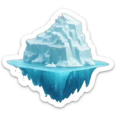 iceberg-mostly-underwater sticker