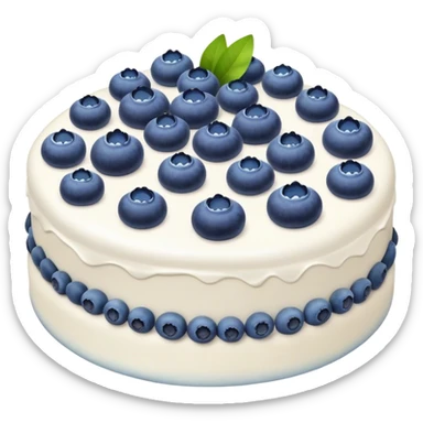 Cake with blueberry  sticker