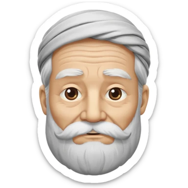 Wise man B&W sticker