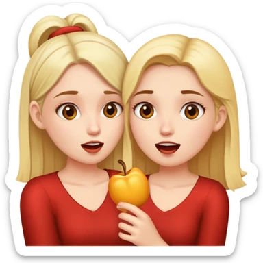 girls gossip sticker