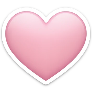 Light pink heart sticker