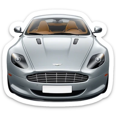 Aston Martin DB9 - Aston Martin (Model Year: 2016) (Iconic colour: Silver) sticker