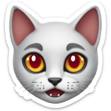 vampire cat sticker