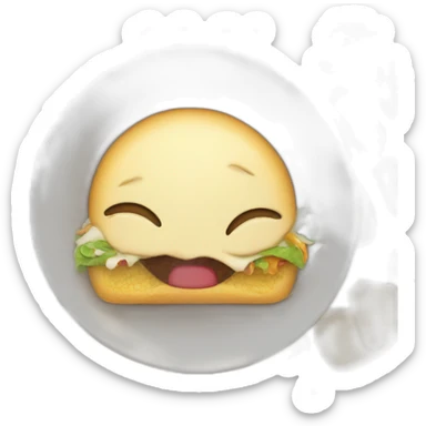 ate too much food sticker