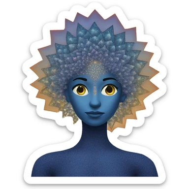 Fractal Muse sticker