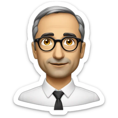 eric-zemmour-lunettes de vue rondes sticker