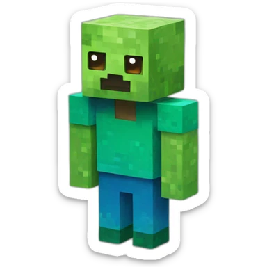 Minecraft block sticker