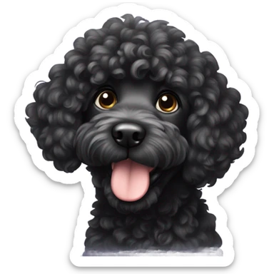 Black doodle  sticker