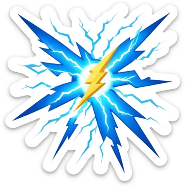 Chidori et les éclairs plus la foudre sticker