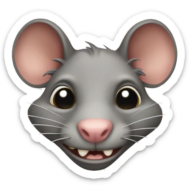Ugly rat sticker