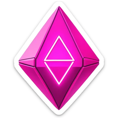 neon pink cyberpunk plumbob sticker