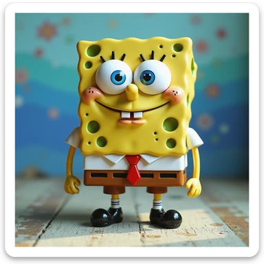 spongebob photorealism sticker