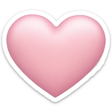 Pastel pink heart sticker