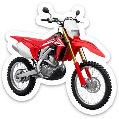 Honda CRF (Dirtbike) - Honda CRF250R (Model Year: 2022) (Iconic colour: Red) sticker