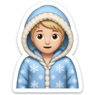 Winter Cozy Pajamas sticker