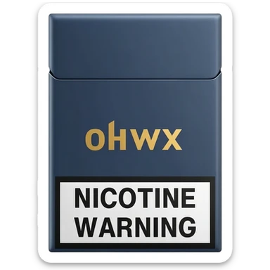 cigarrettes pack sticker