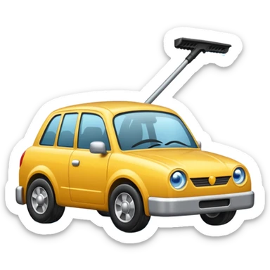 windshield wiper in rain sticker