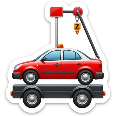 towing zone icon sticker