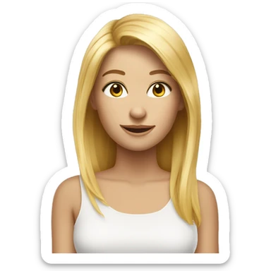 kind mit blonden haaren in longshamp bah sticker