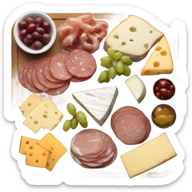 Charcuterie and cheese board sticker