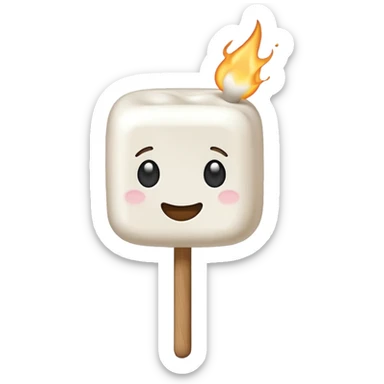 marshmallow stick sticker