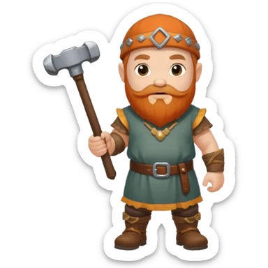 Dwarf full body sticker