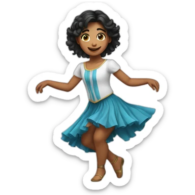 argentinian-girl-dancing sticker