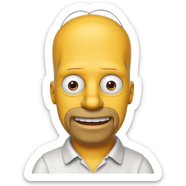 Homer simpson sticker