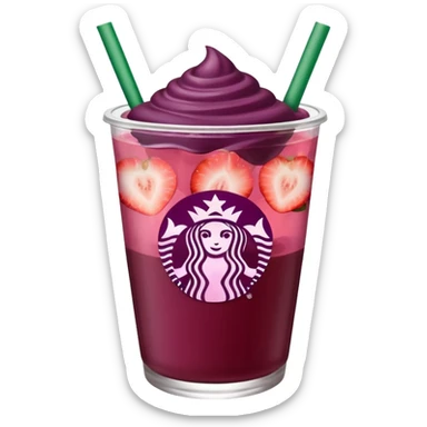 Starbucks strawberry açaí lemonade sticker