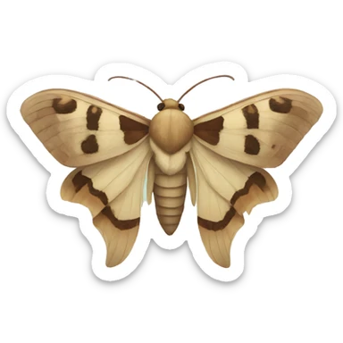 Moth sticker