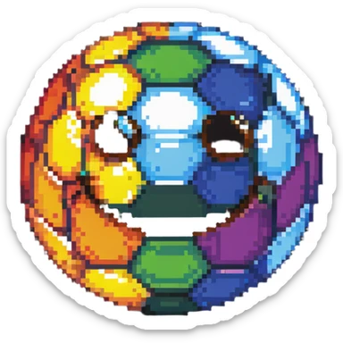 aura ball with a warm smile sticker