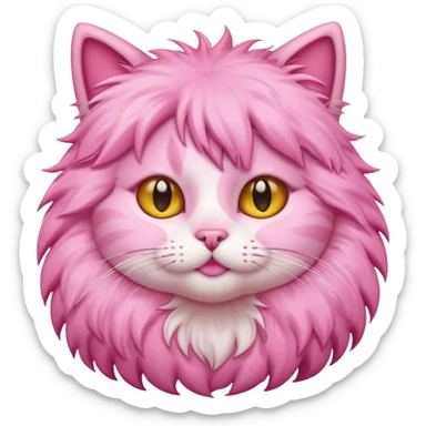 pink cat emoji sticker