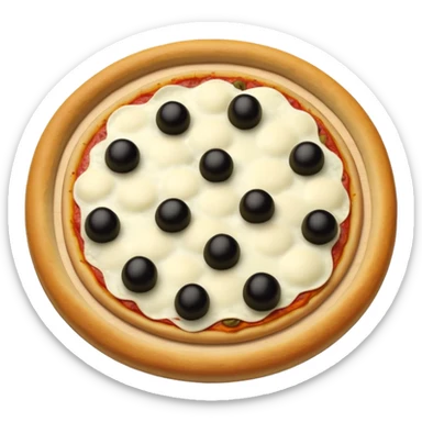 just black and green olives pizza sticker
