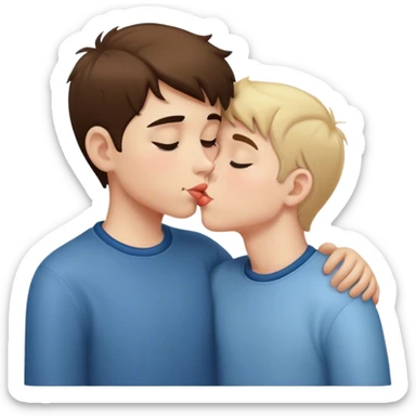 Boy kisses boy sticker